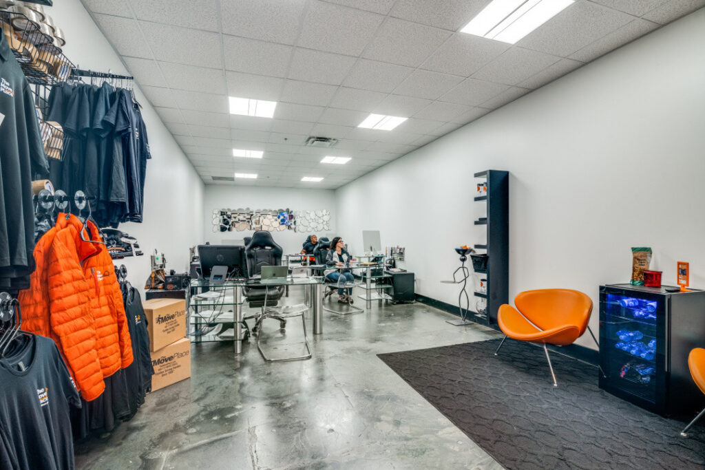 Madewell Spaces co-warehousing interior in Carrollton, TX