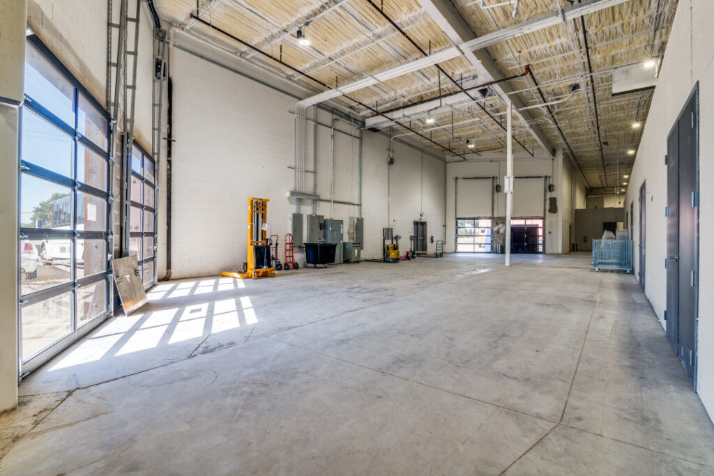 Madewell Spaces co-warehousing interior in Carrollton, TX