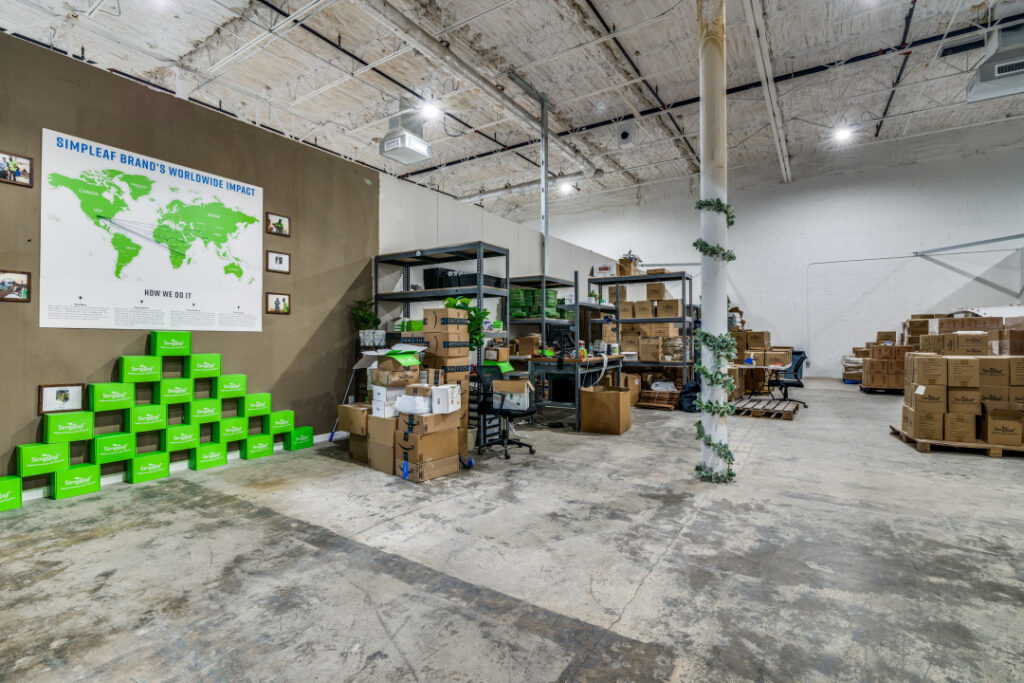 Madewell Spaces co-warehousing interior in Carrollton, TX
