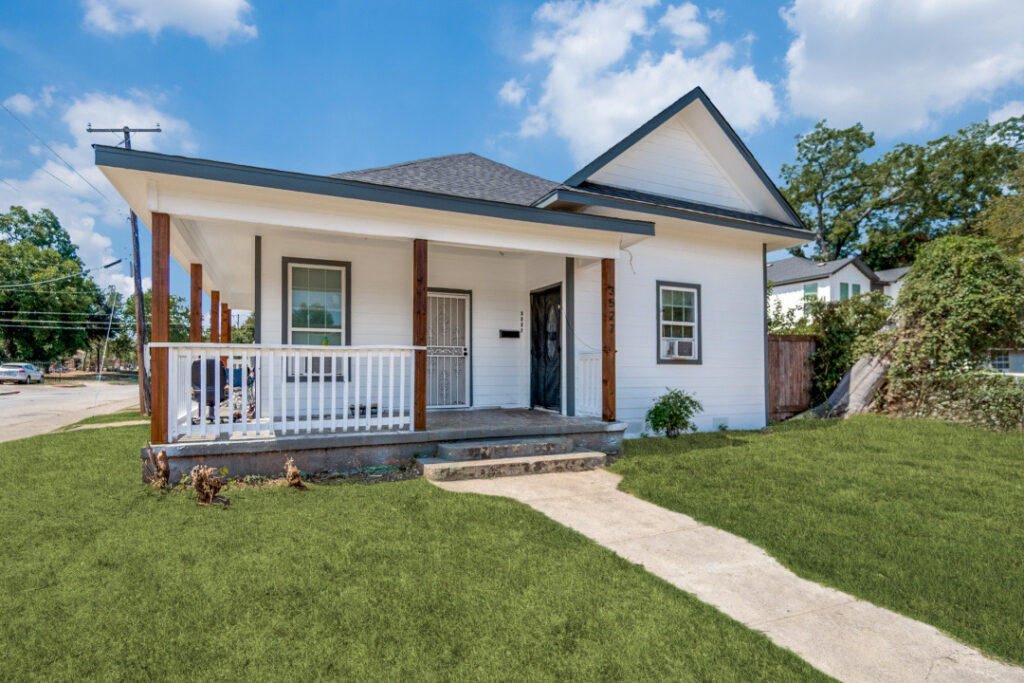 Rehabbed single-family home in Dallas, one of Web City’s Dallas real estate development projects